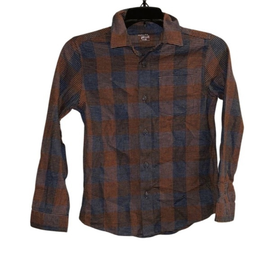 Colorful Planet Boys Long Sleeve Woven Button Down, M